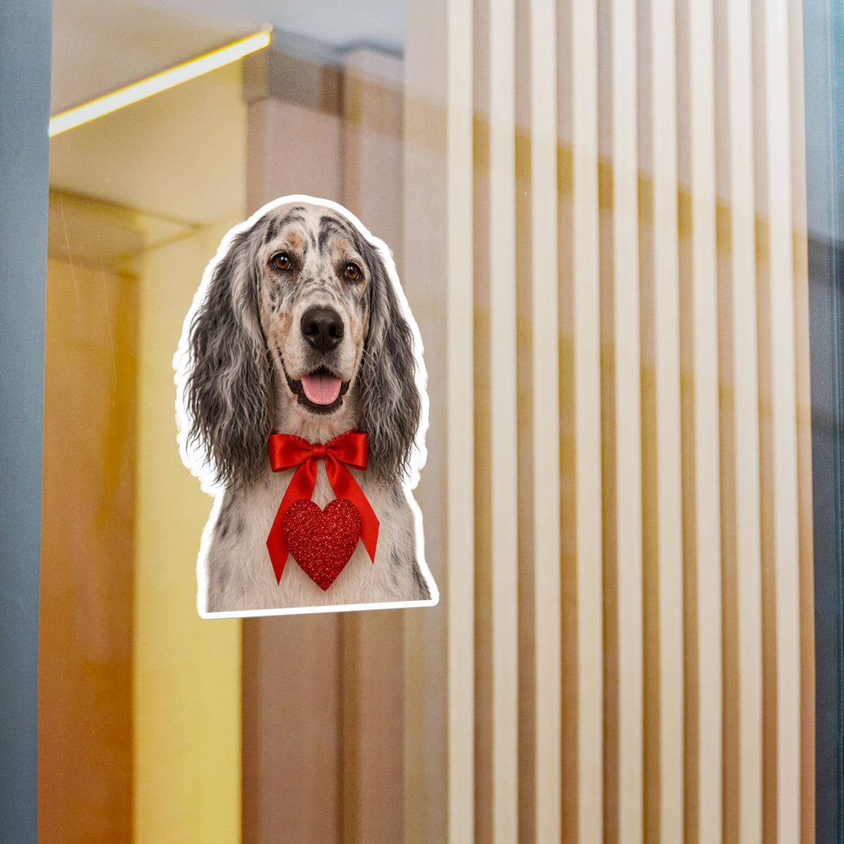 Cupid's Companion English Setter Vinyl Decal