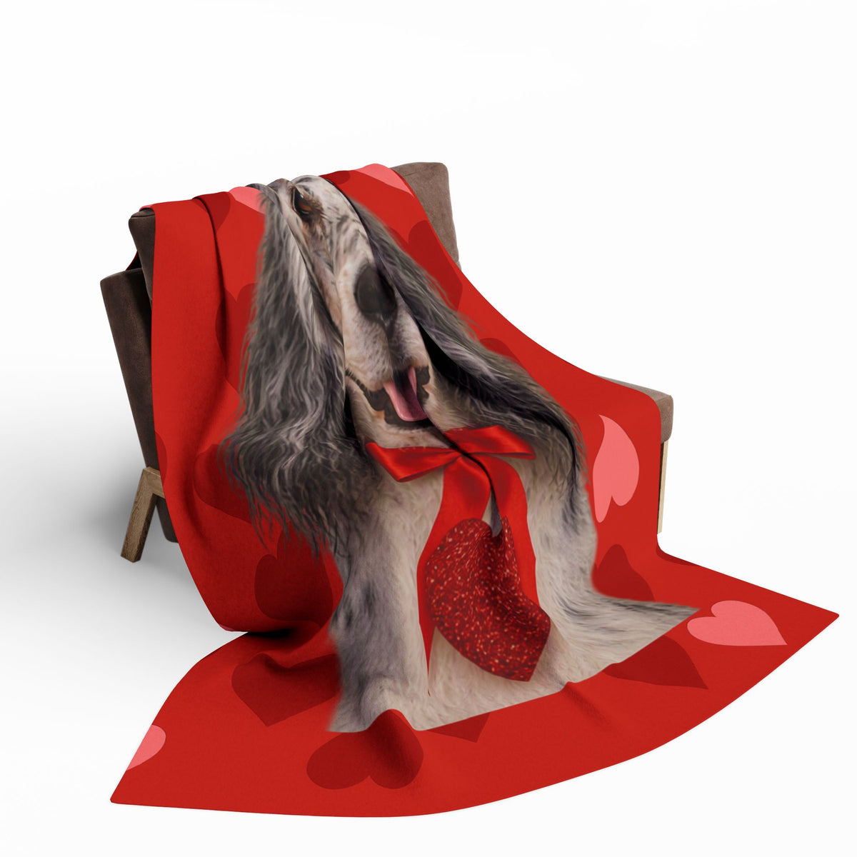 Cupid's Companion English Setter Arctic Fleece Blanket