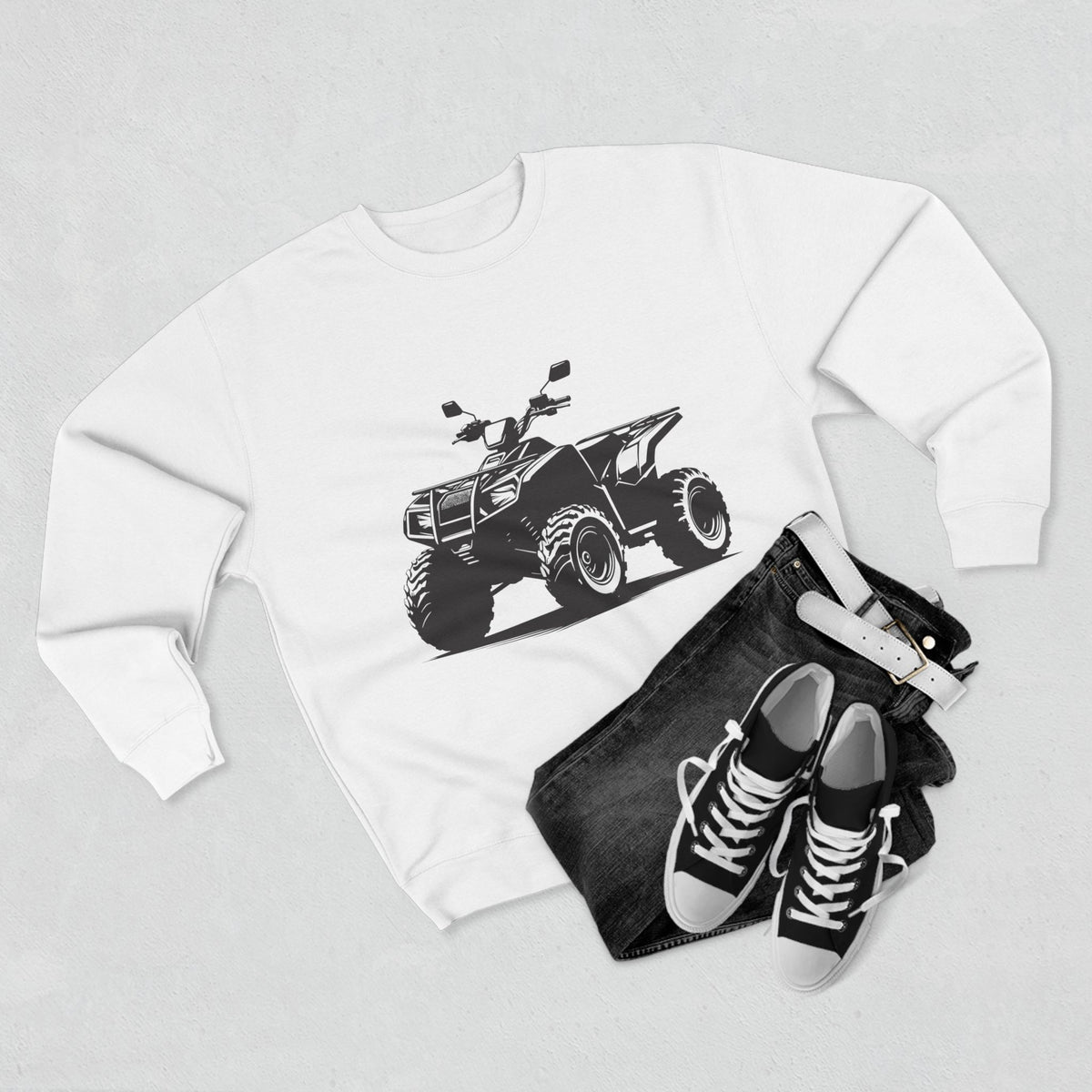 Off The Beaten Path Quad Unisex Crewneck Sweatshirt