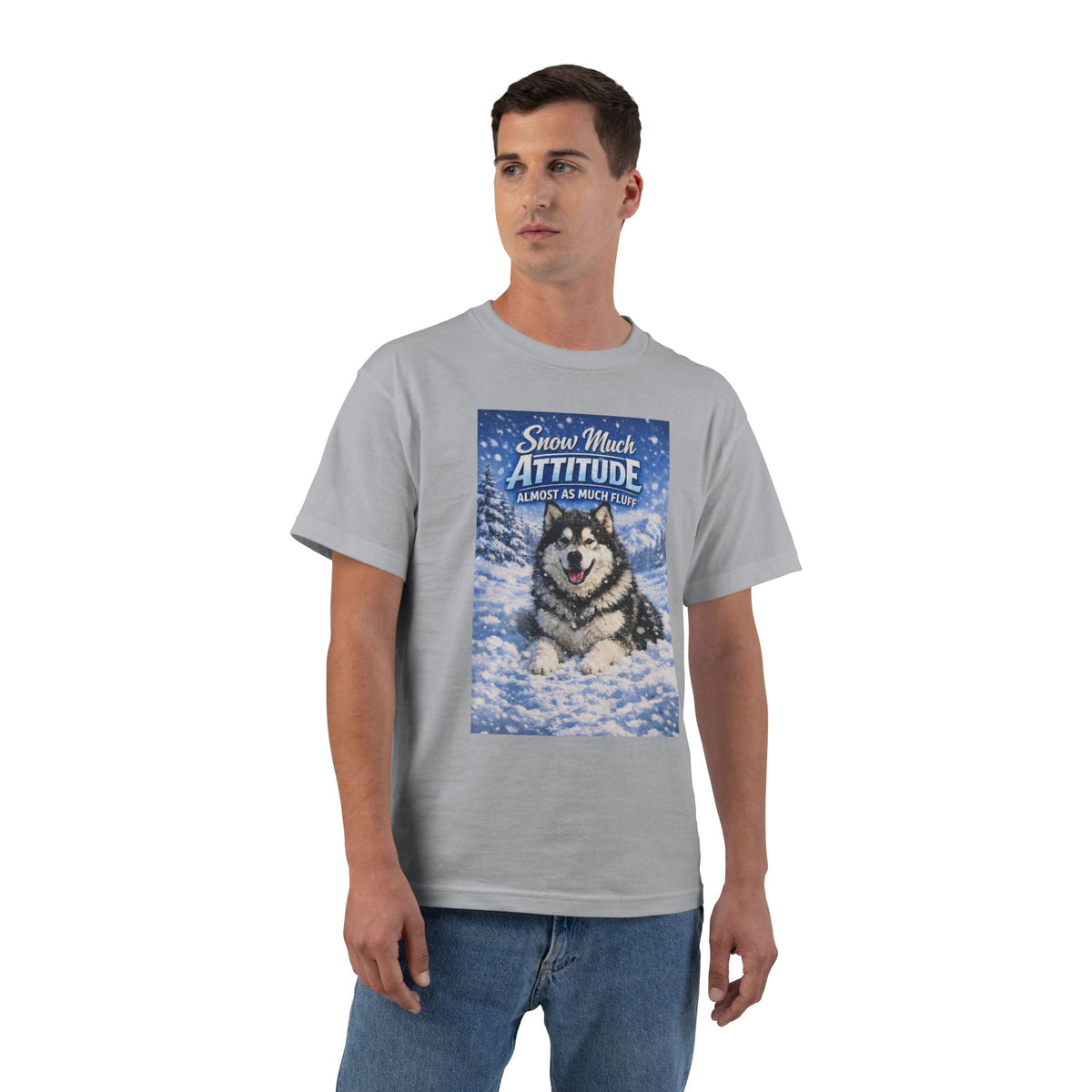 Snow Much Attitude Men's Short-Sleeve Crewneck Tee