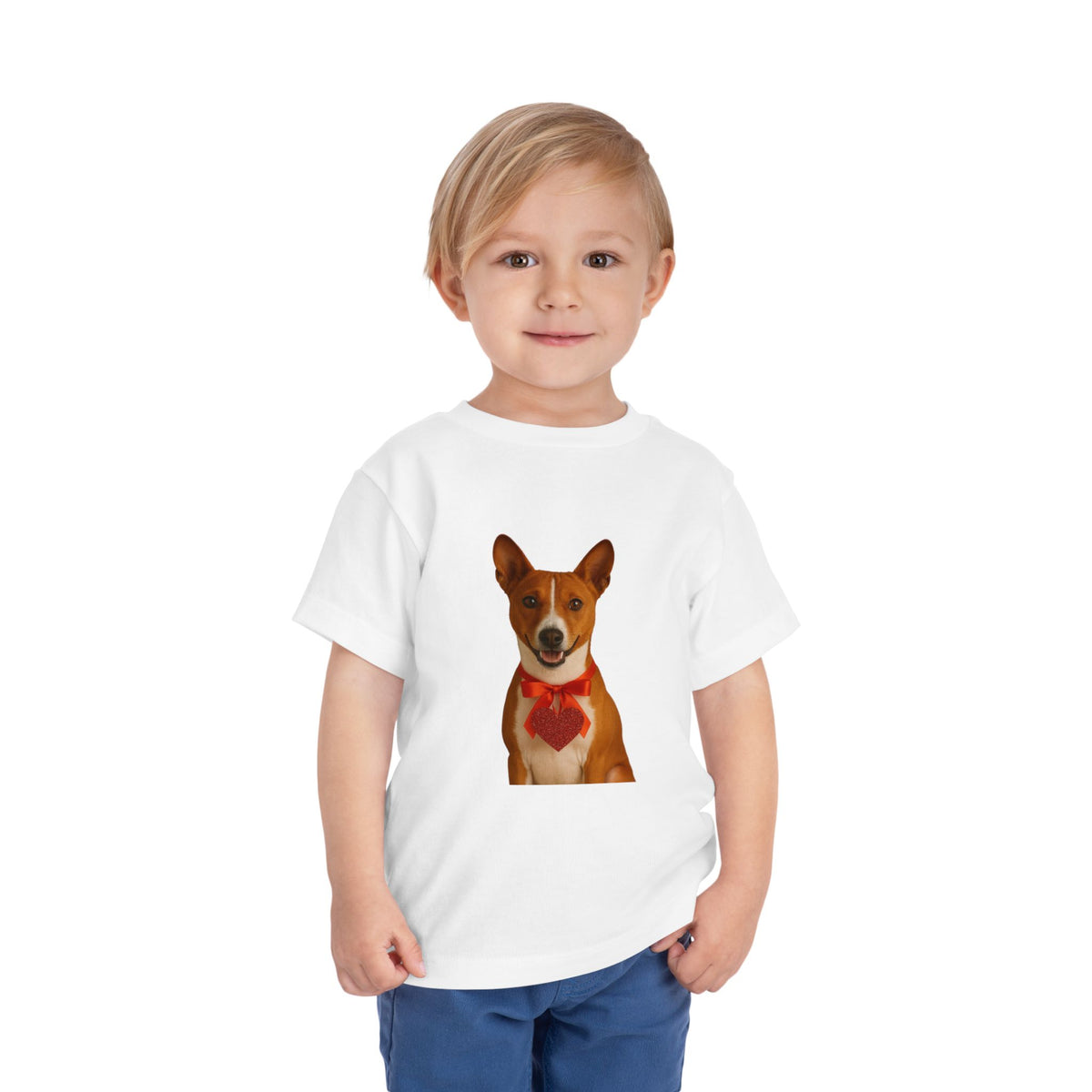 Cupid's Companion Basenji Toddler Unisex Short Sleeve Crewneck Tee