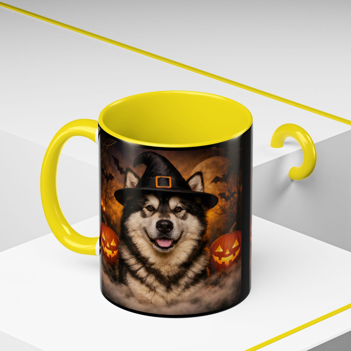 Witch Hat Pack Malamute 2-Tone Coffee Mug