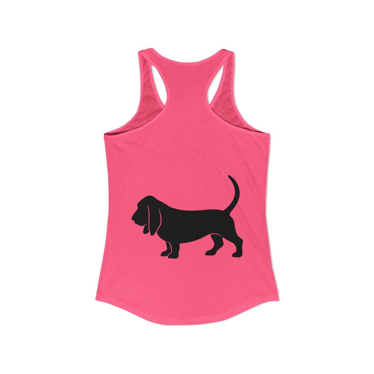 Basset Silhouette Women's Racerback Tank