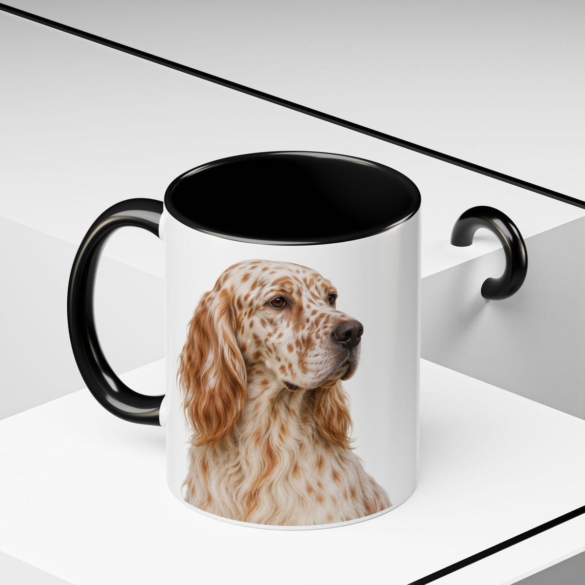 English Setter Head 2-Tone Coffee Mug