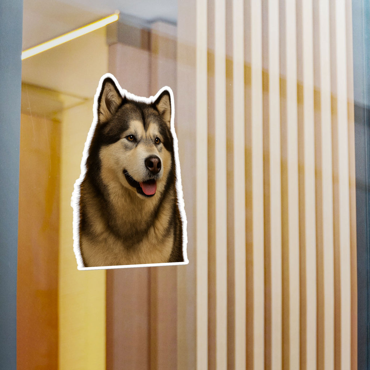 Malamute Head Vinyl Decal