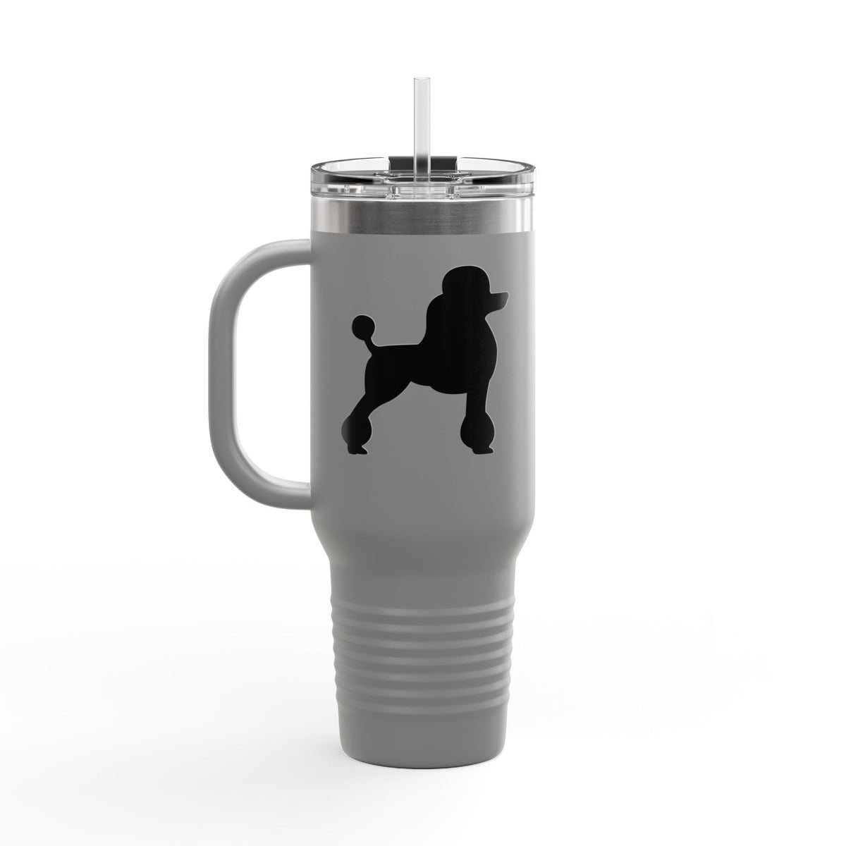Poodle Silhouette Insulated Travel Mug