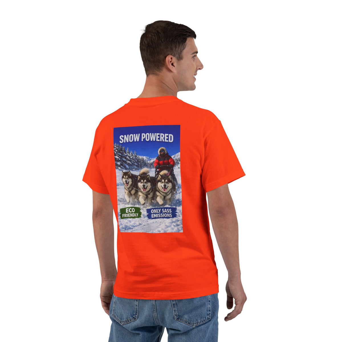 Snow Powered Men's Short-Sleeve Crewneck Tee