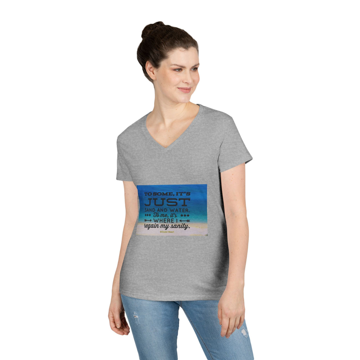 Dr. Beach Women's V-Neck Tee