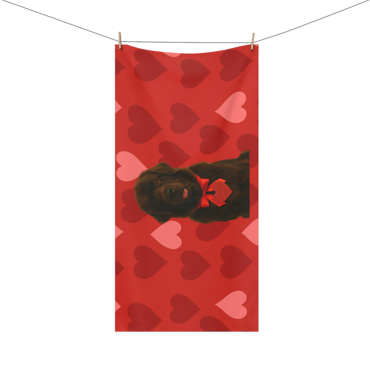 Cupid's Companion Newfie Mink-Cotton Beach Towel
