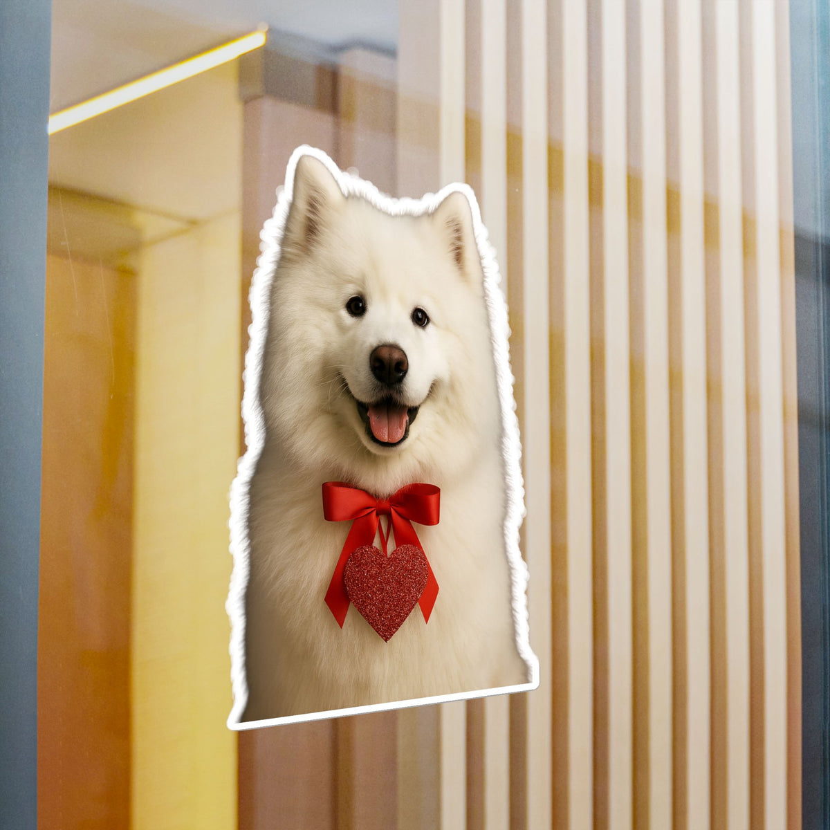 Cupid's Companion Samoyed Vinyl Decal