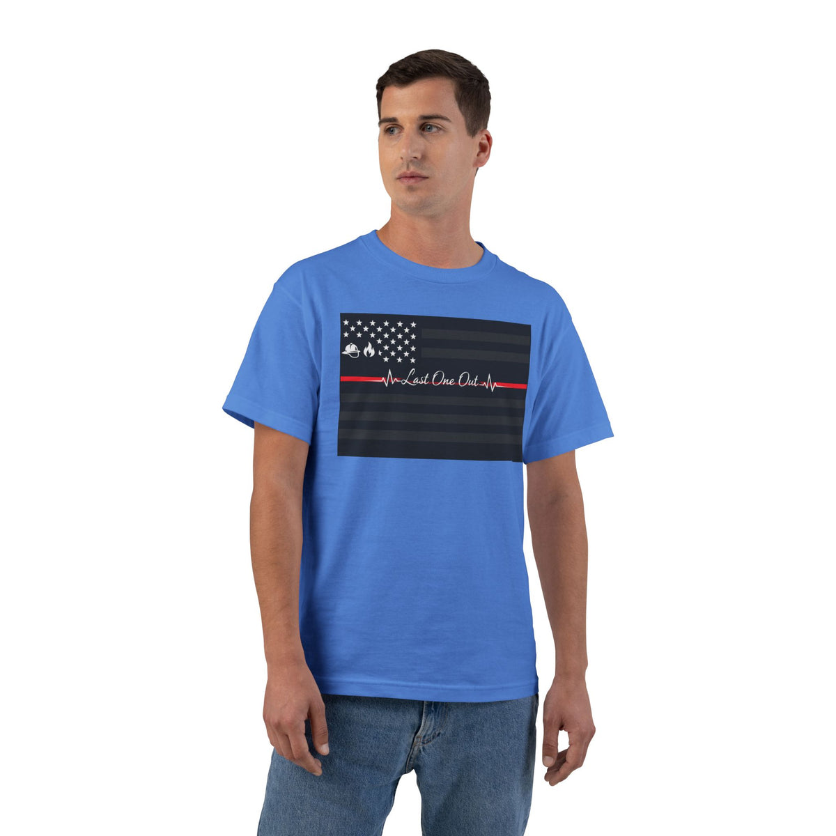Thin Red Line Men's Short-Sleeve Crewneck Tee