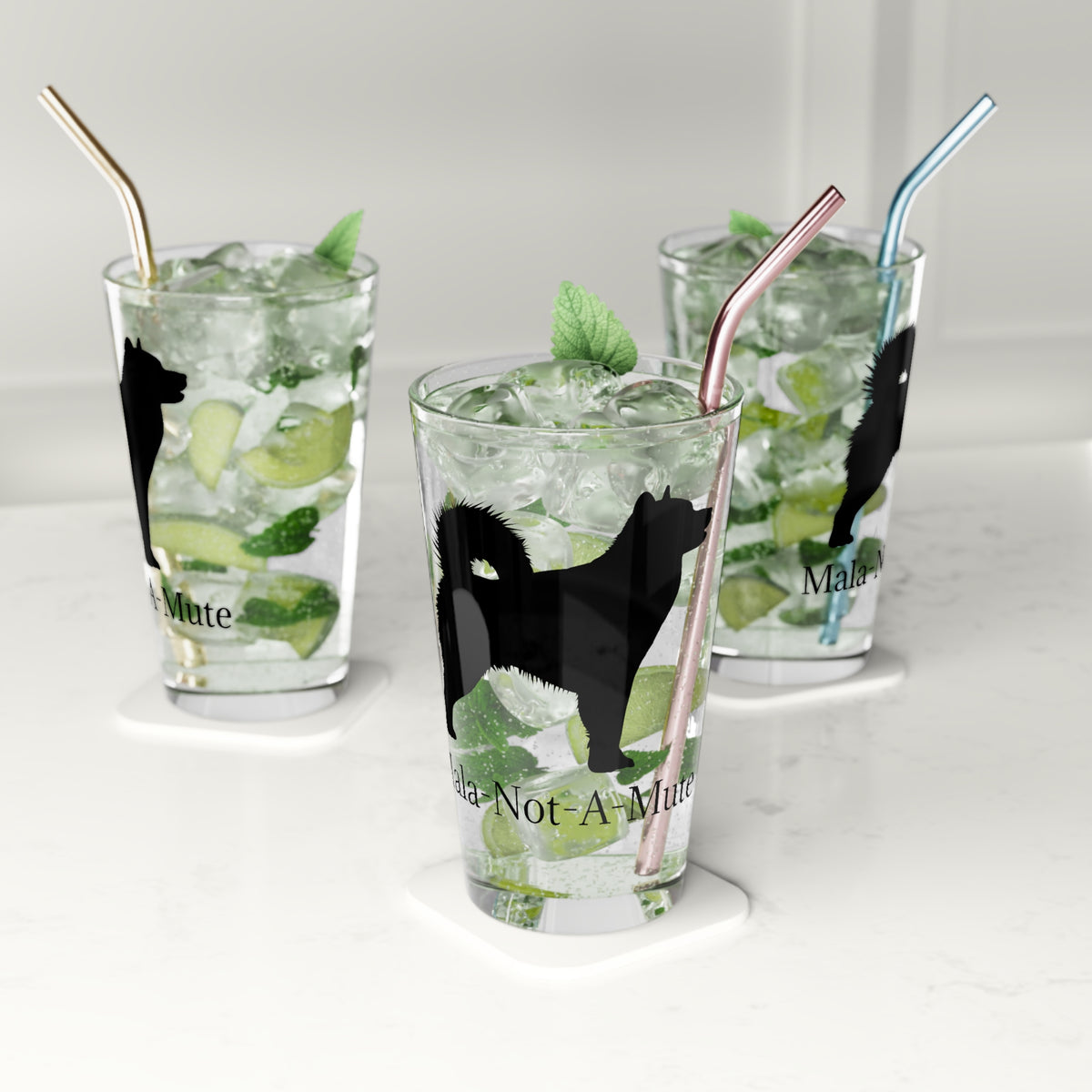 Mala-Not-A-Mute Drinking Glass