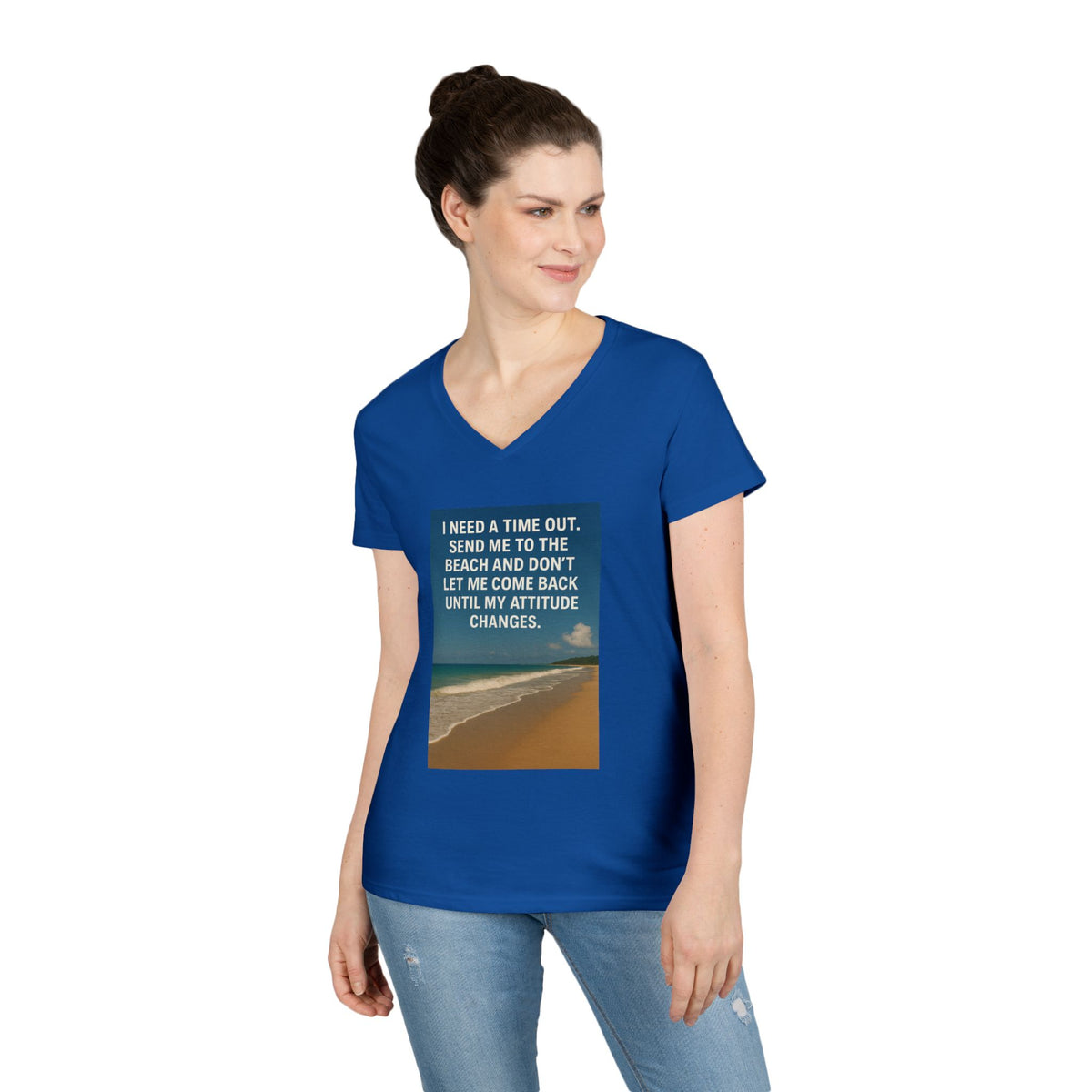 Time Out Women's V-Neck Tee