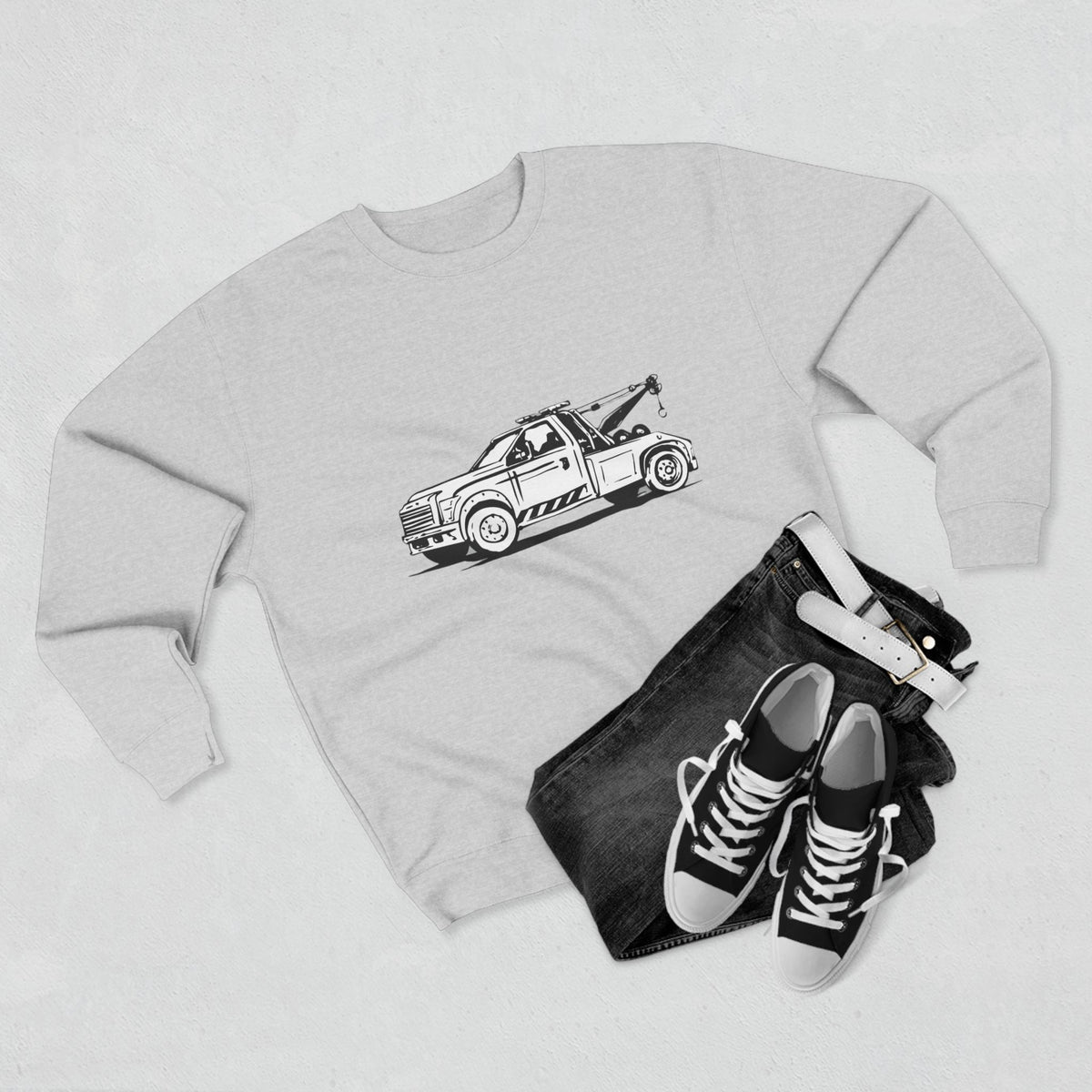 Wheel Lift Tow Truck Unisex Crewneck Sweatshirt