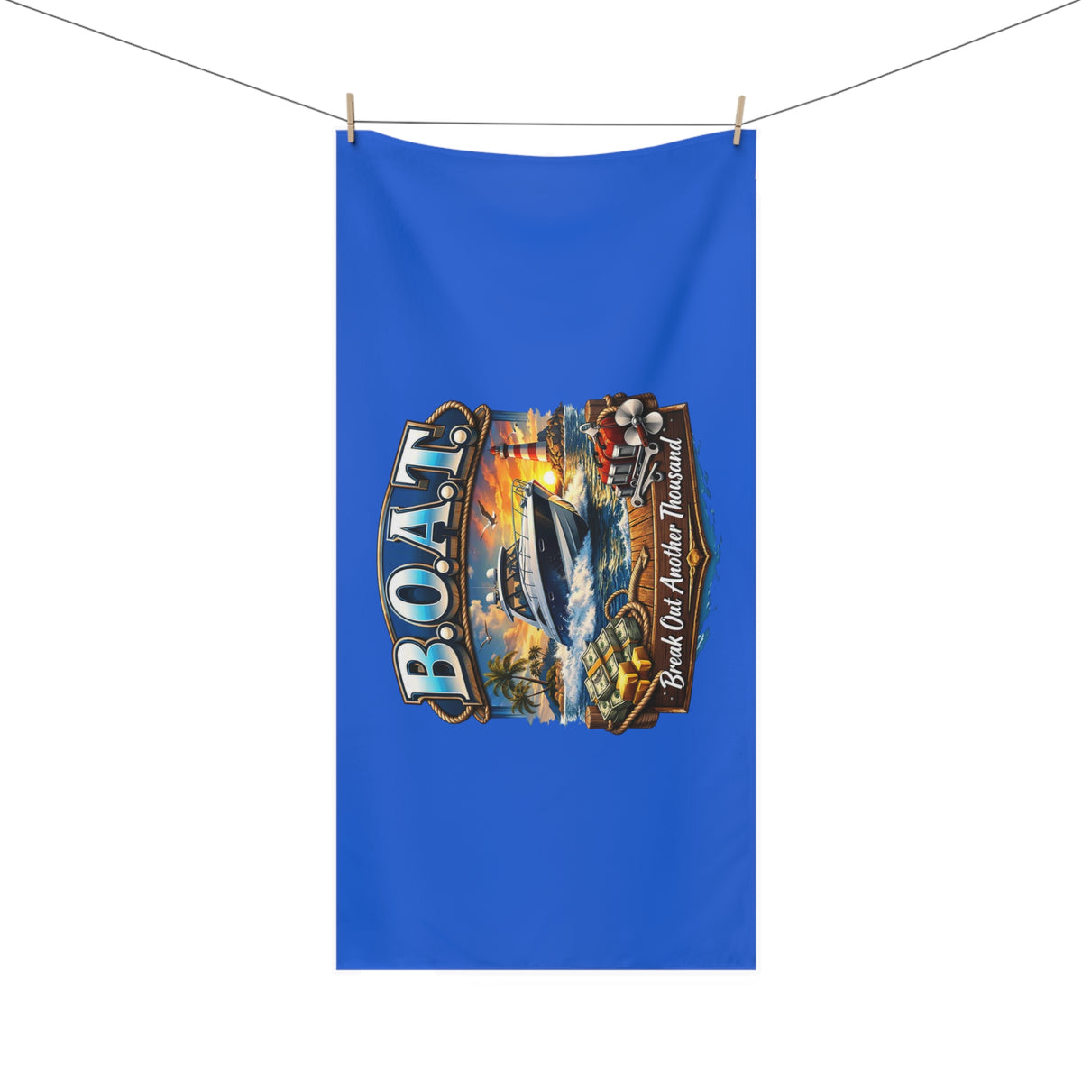 B.O.A.T. Mink-Cotton Beach Towel