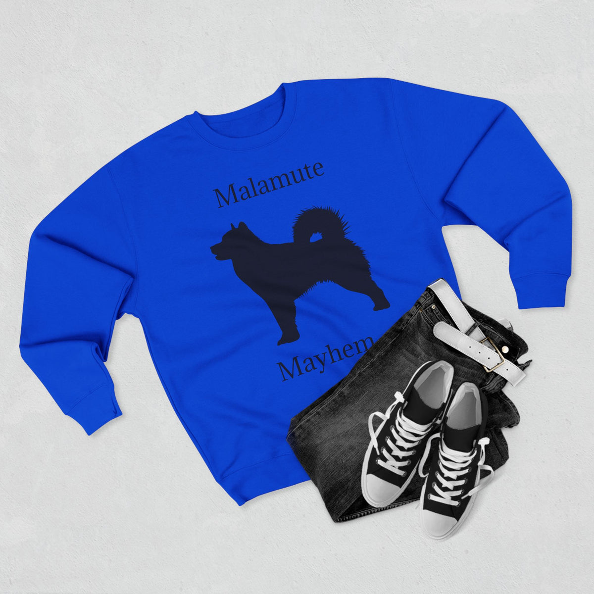 Malamute Mayhem Unisex Crewneck Sweatshirt