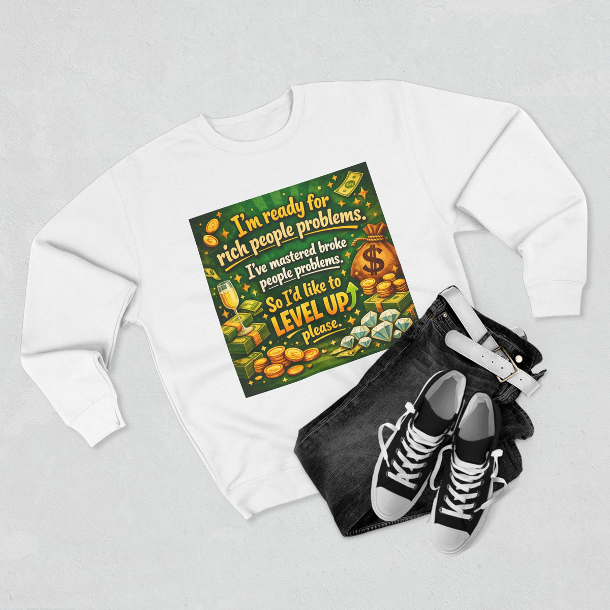 Level Up Unisex Crewneck Sweatshirt
