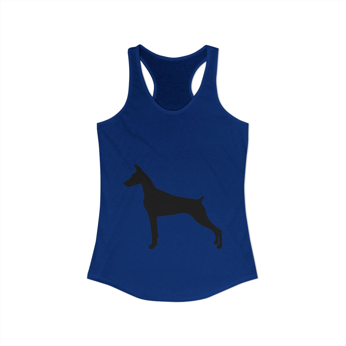 Doberman Silhouette Women's Racerback Tank