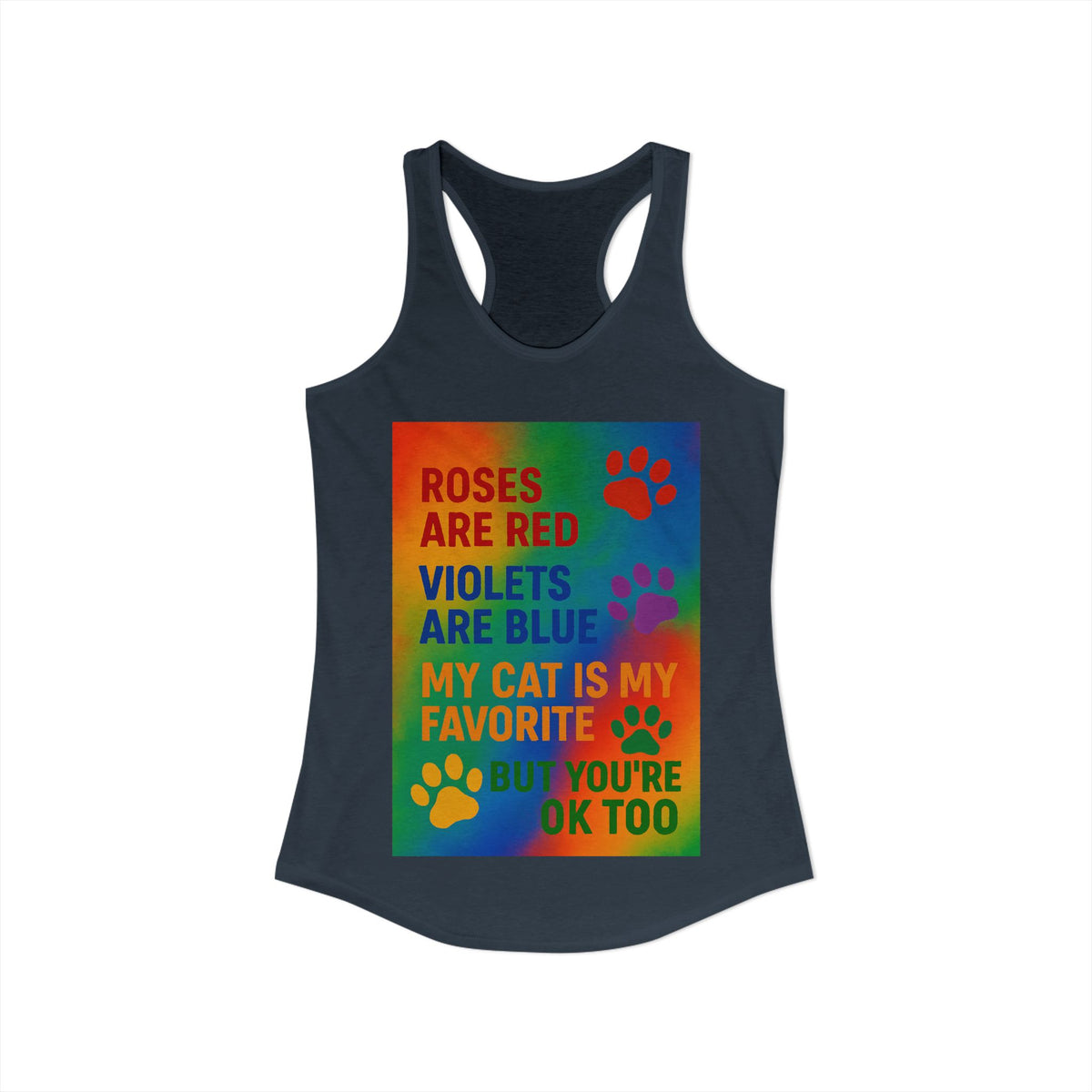 Roses Are Red Cat Women's Racerback Tank