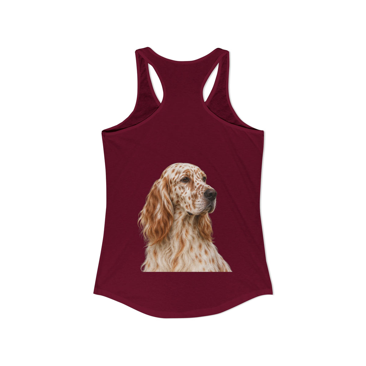 English Setter Head Women's Racerback Tank