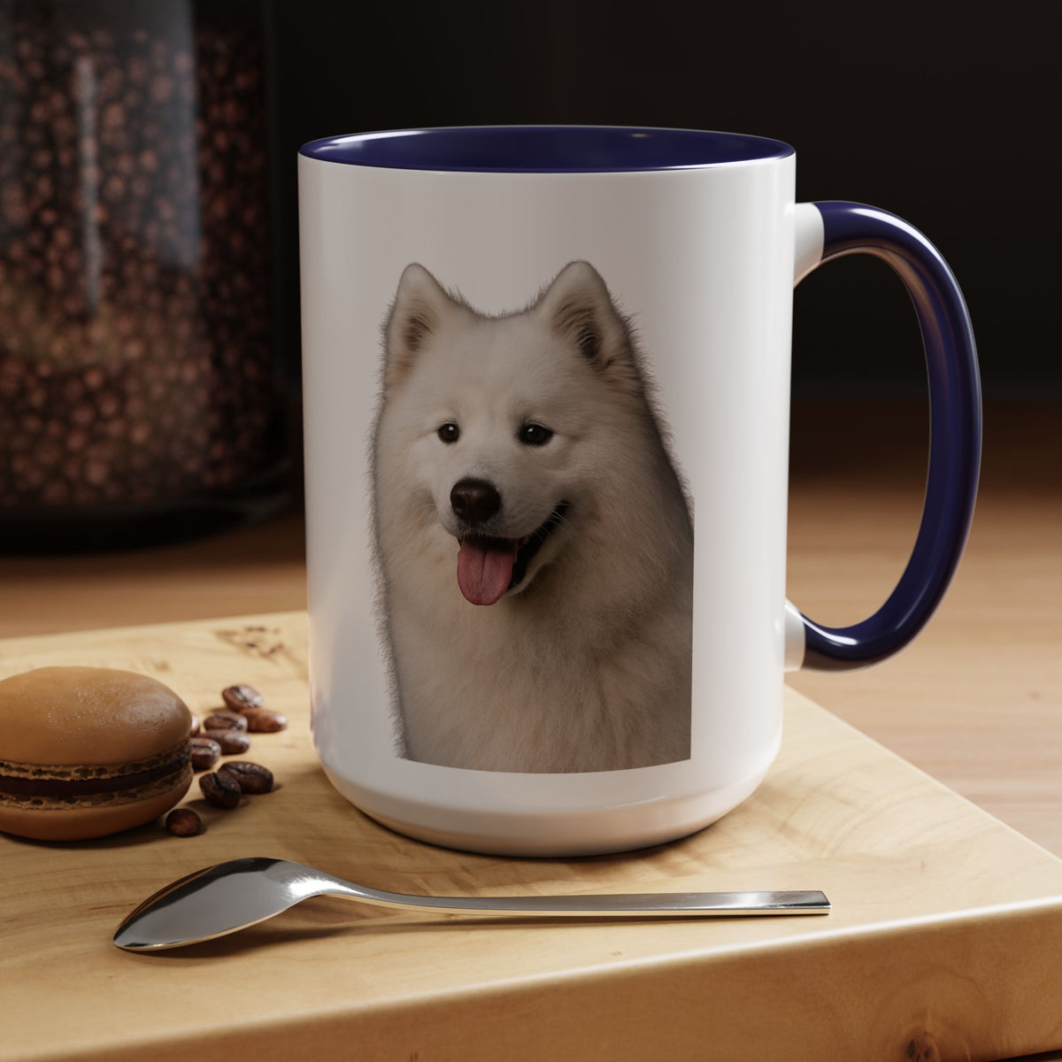 Samoyed Head 2-Tone Coffee Mug