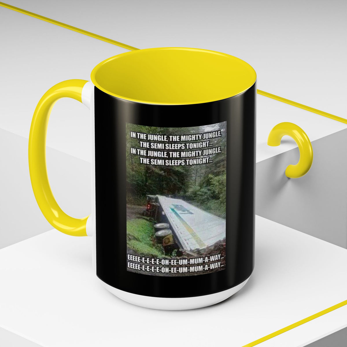 Semi Sleeps 2-Tone Coffee Mug