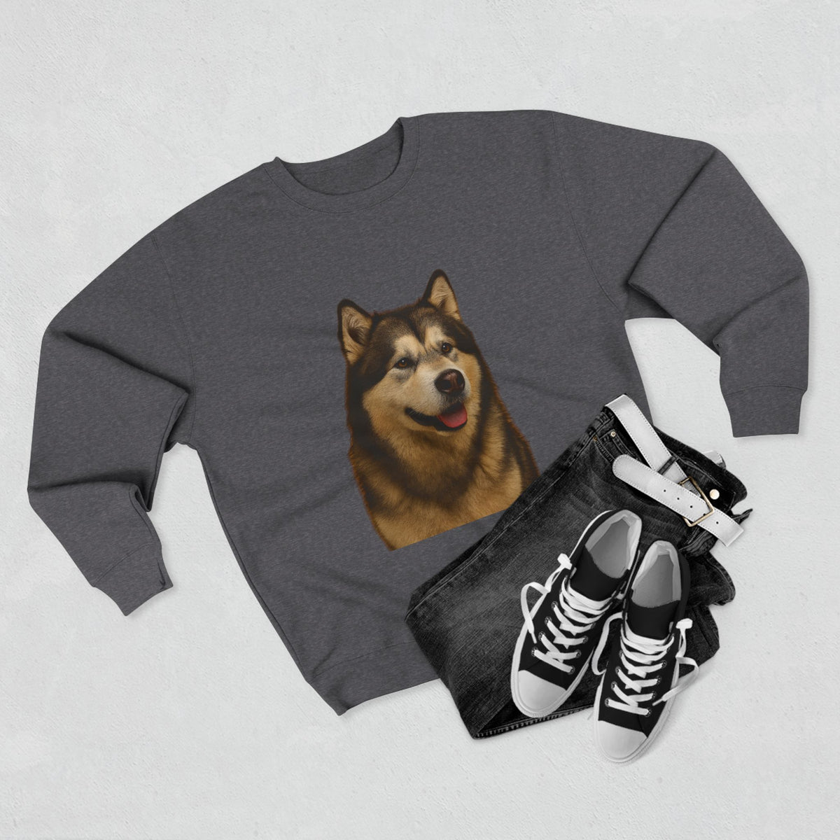 Malamute Head Unisex Crewneck Sweatshirt
