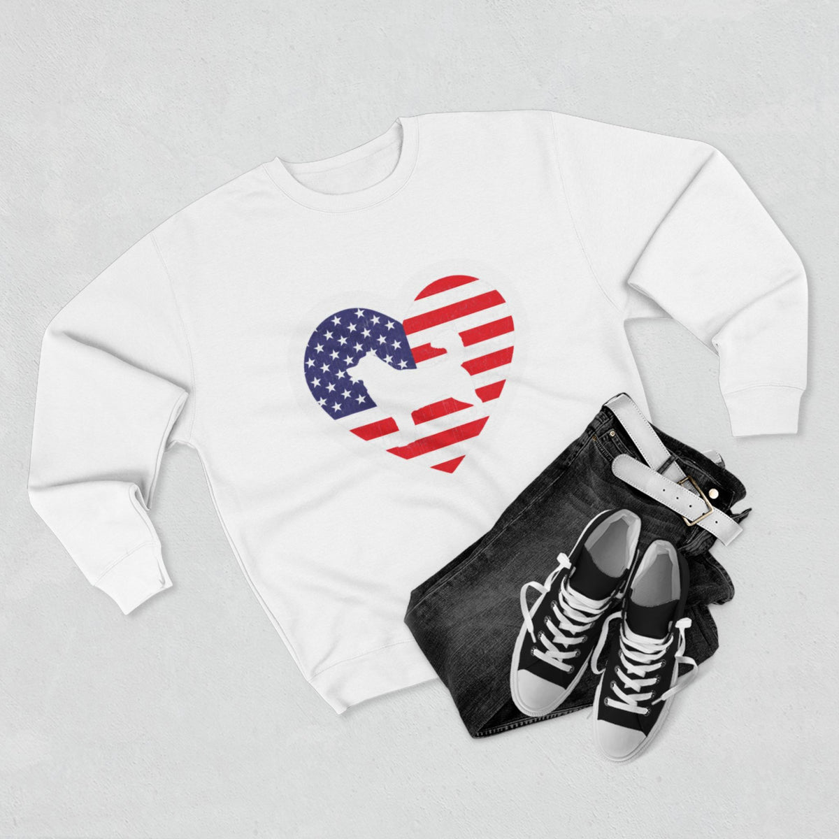 Malamute Flag Unisex Crewneck Sweatshirt