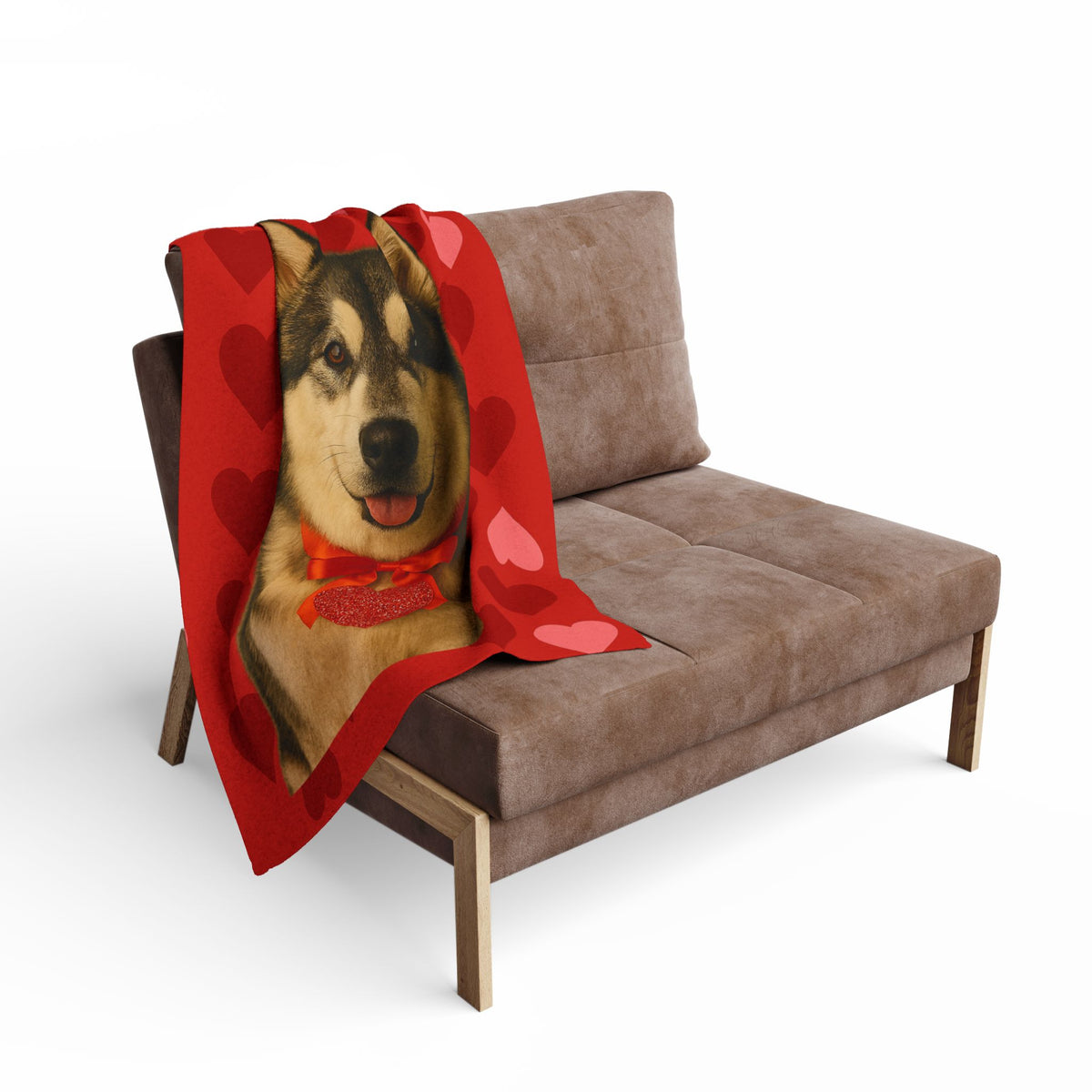 Cupid's Companion Malamute Arctic Fleece Blanket