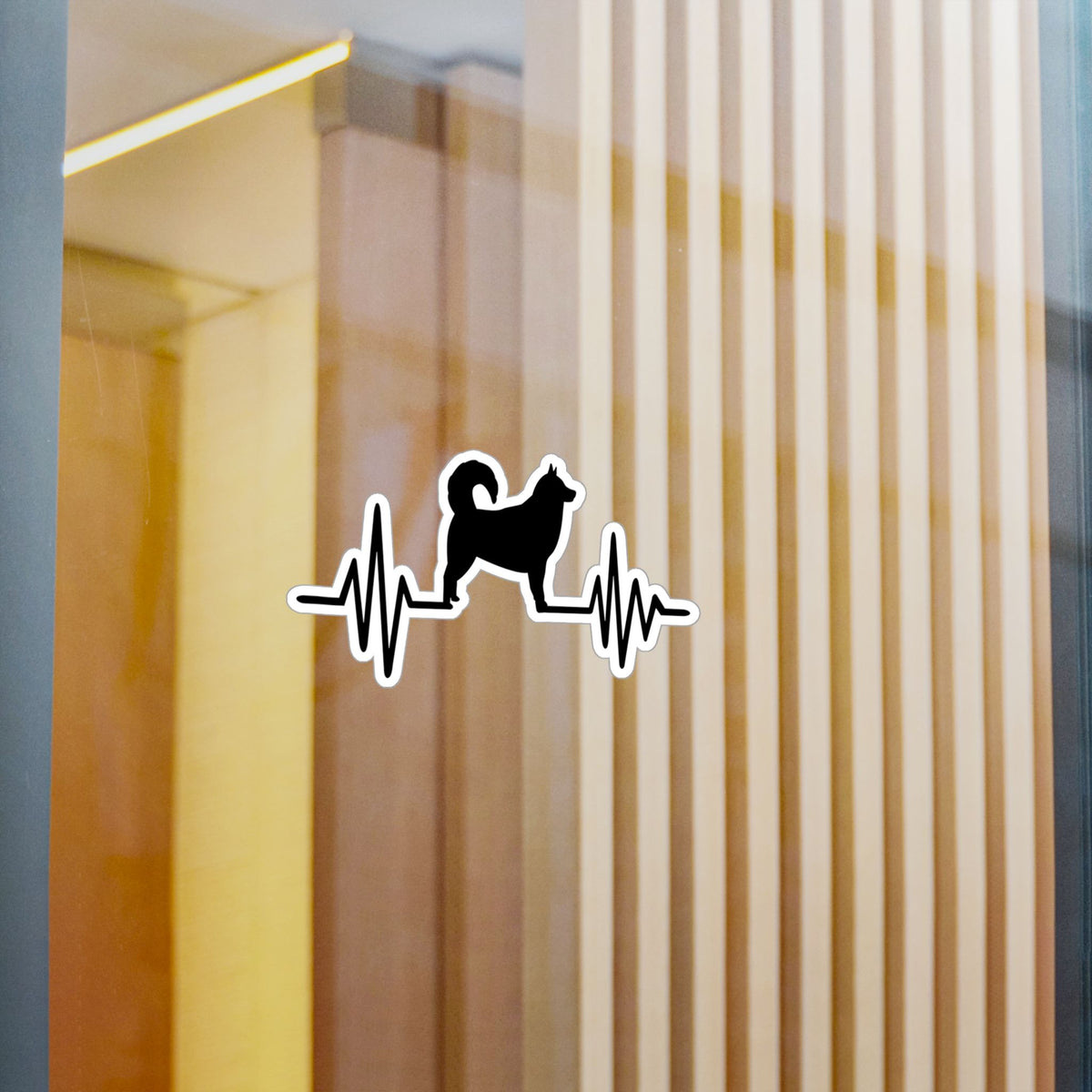 My Heart Beats For Malamutes Vinyl Decal