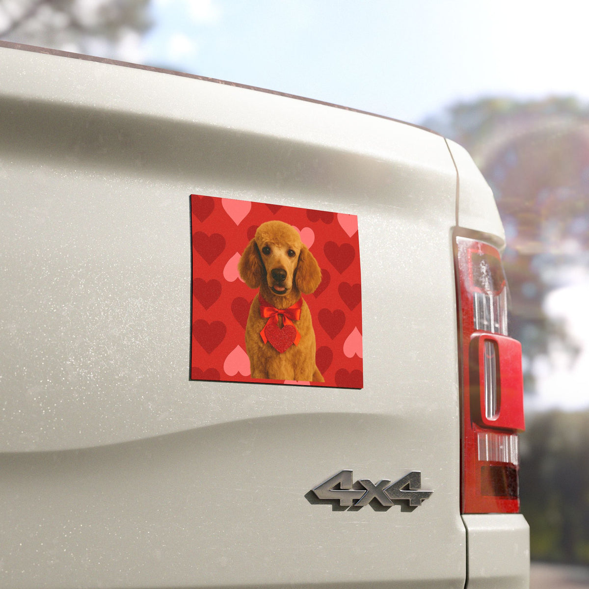 Cupid's Companion Poodle Indoor/Outdoor Magnet