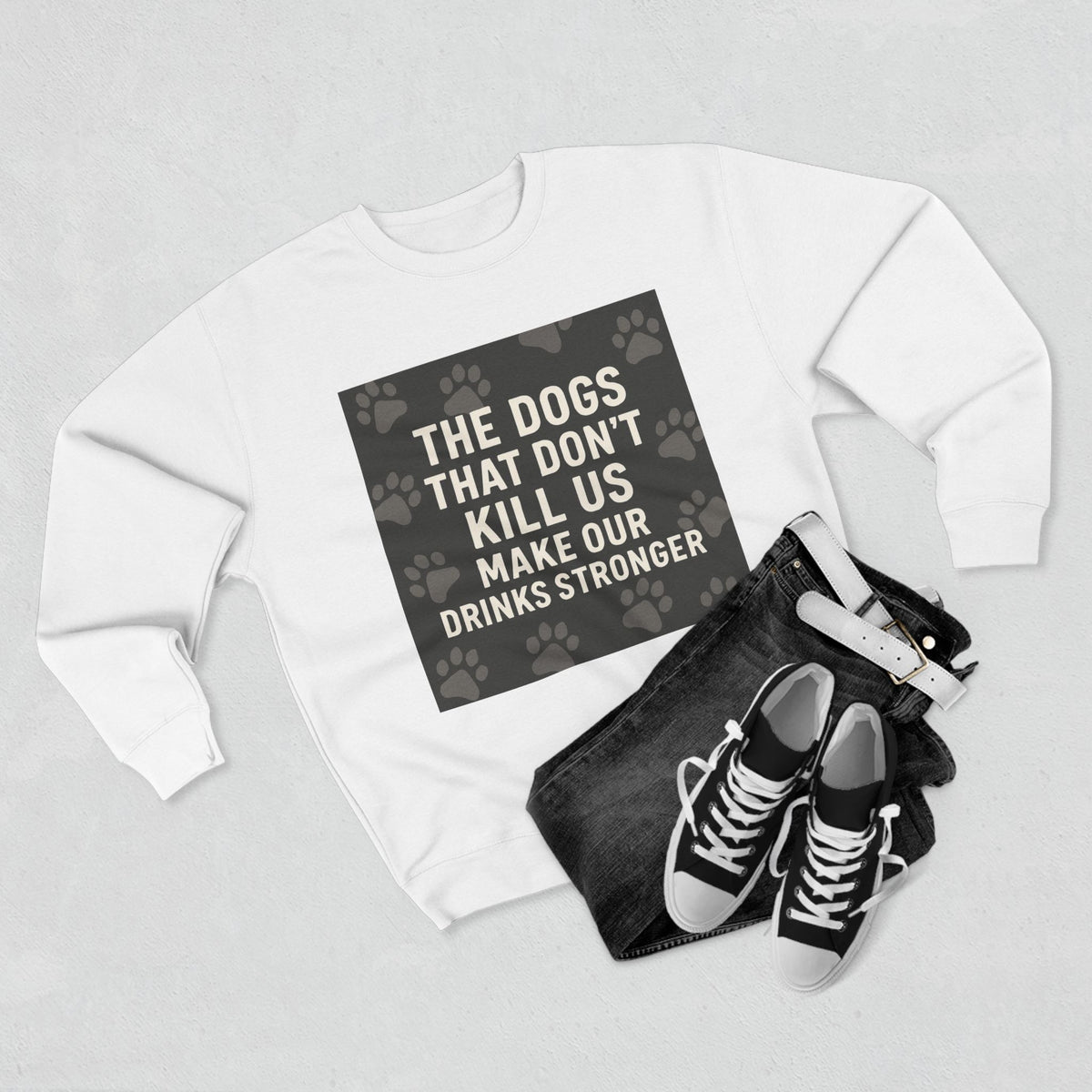 Drinks Stronger Unisex Crewneck Sweatshirt