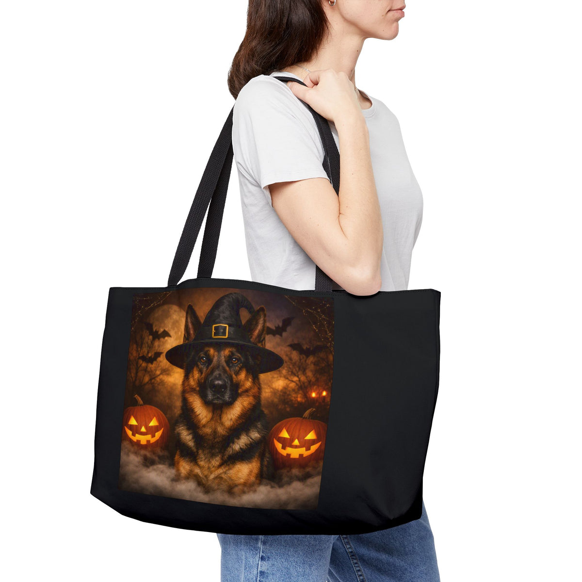 Witch Hat Pack German Shepherd Weekender Tote Bag