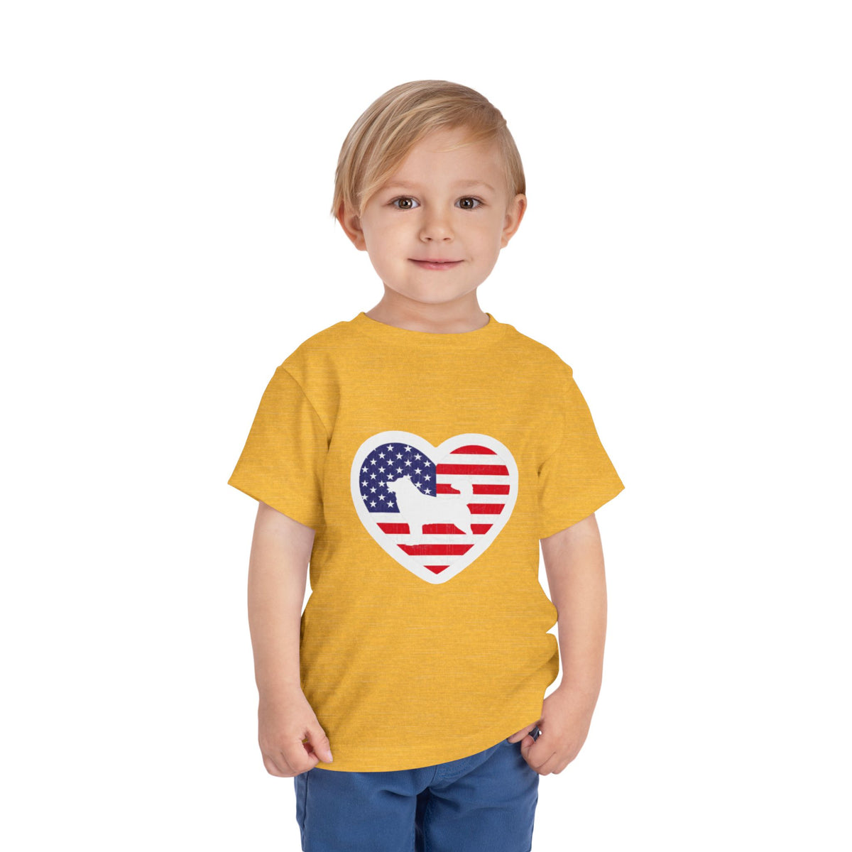 Malamute Flag Toddler Unisex Short Sleeve Crewneck Tee