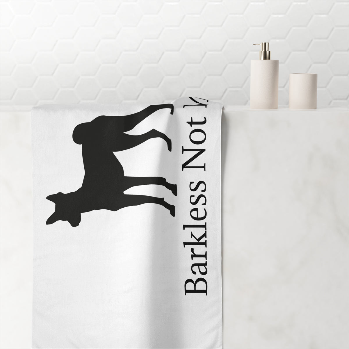 Barkless Not Mute Mink-Cotton Beach Towel