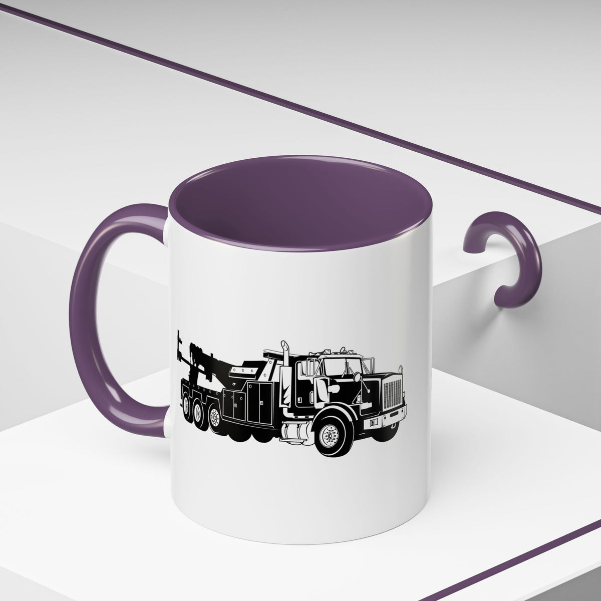 Heavy Tow Truck 2-Tone Coffee Mug