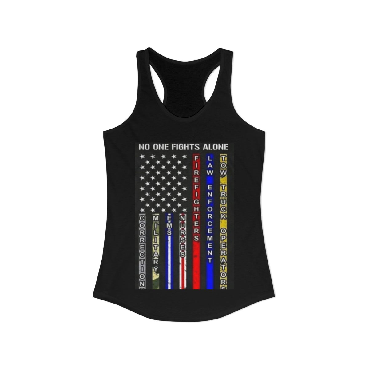 No One Fights Alone Women's Racerback Tank
