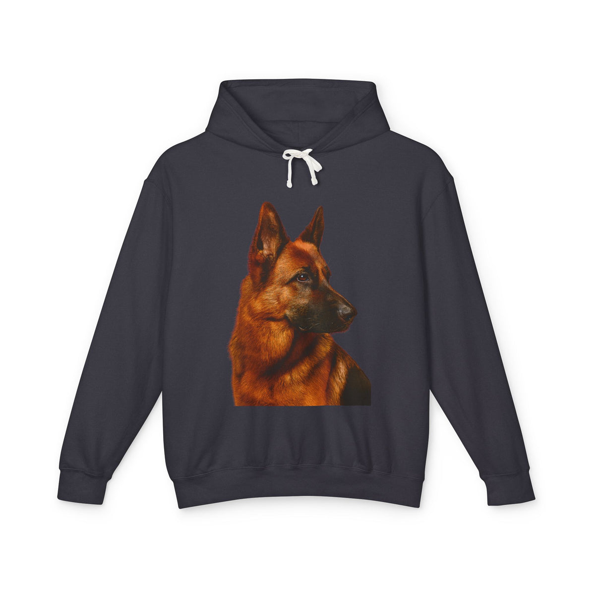 German Shepherd Head Unisex Lightweight Hoodie