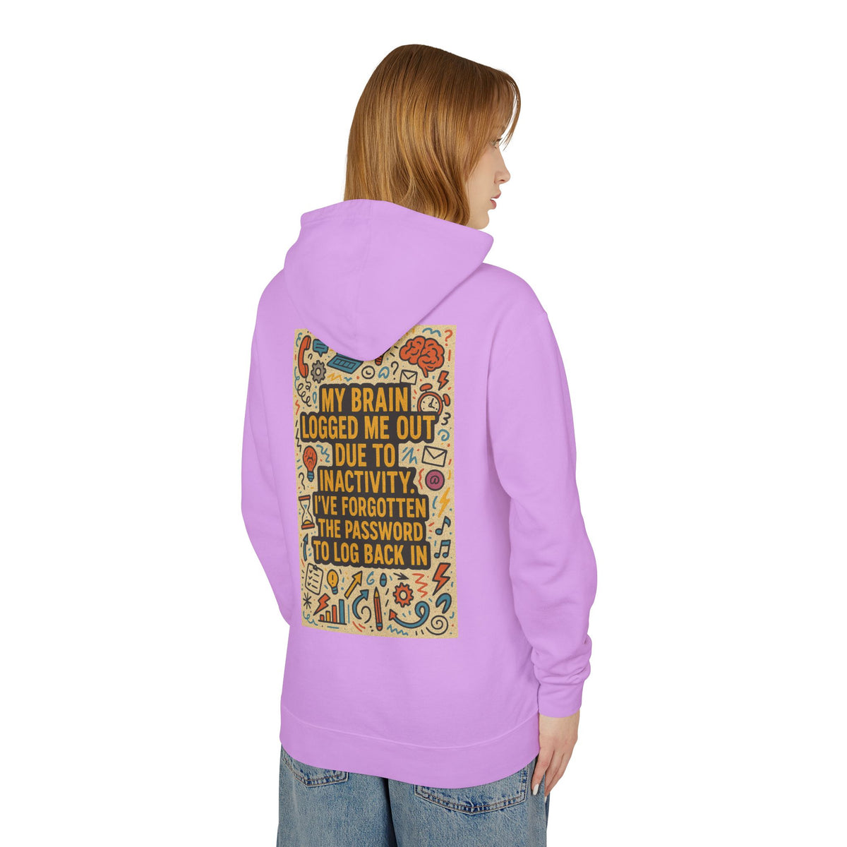Logged Out Unisex Lightweight Hoodie