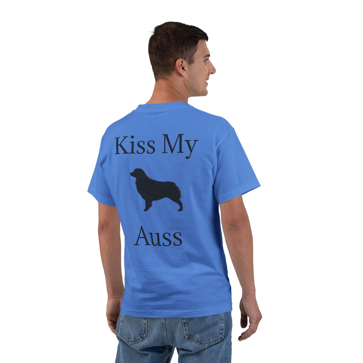 Kiss My Auss Men's Short-Sleeve Crewneck Tee