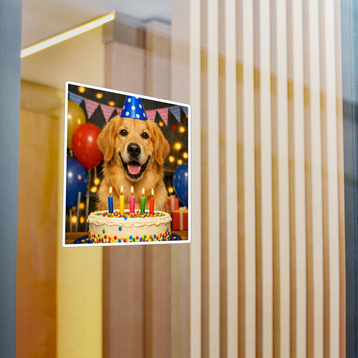 Birthday Buddy Golden Vinyl Decal
