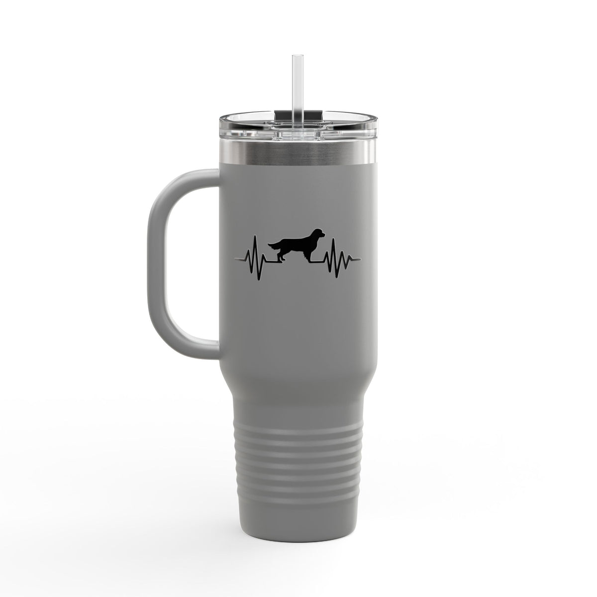 My Heart Beats For Goldens Insulated Travel Mug