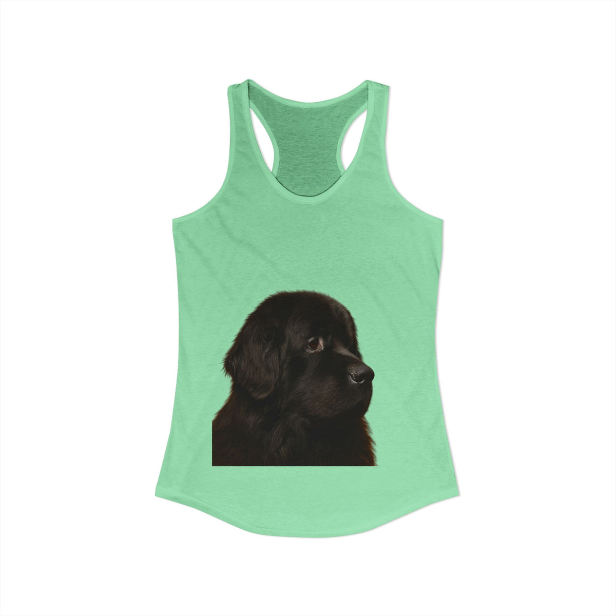 Newfie Head Women's Racerback Tank
