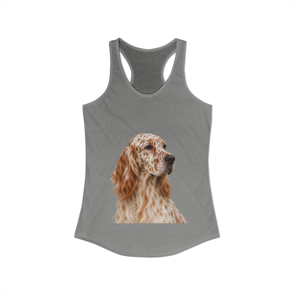 English Setter Head Women's Racerback Tank