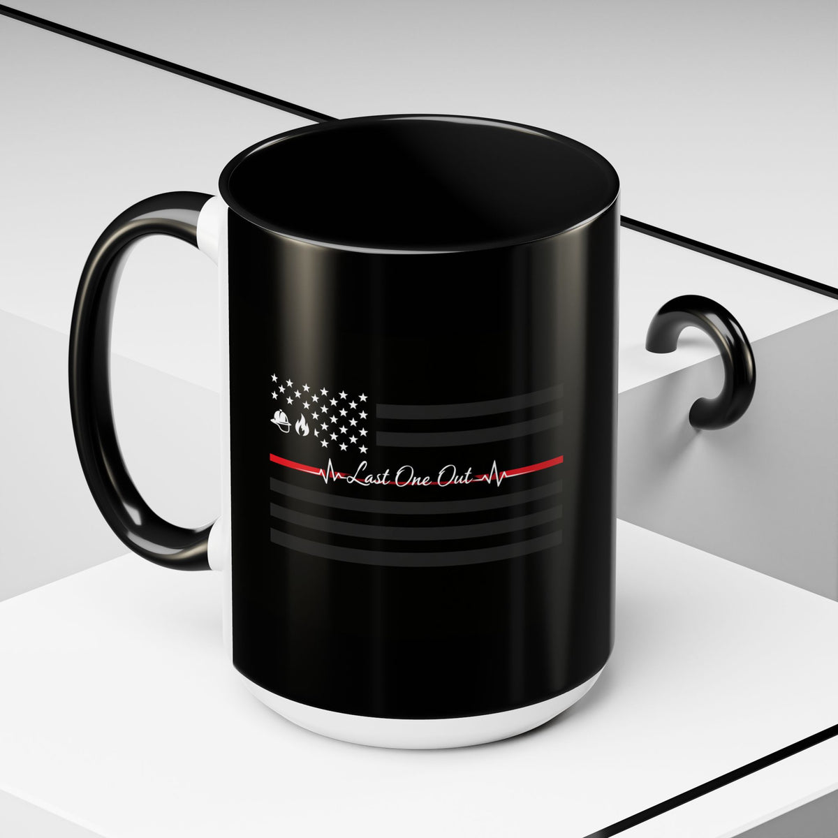 Thin Red Line 2-Tone Coffee Mug