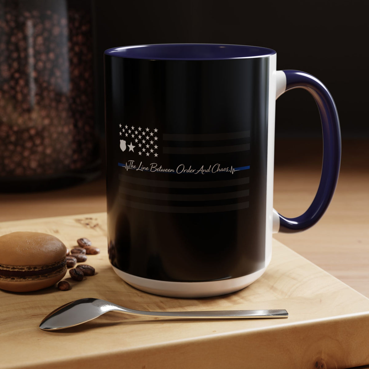 Thin Blue Line 2-Tone Coffee Mug