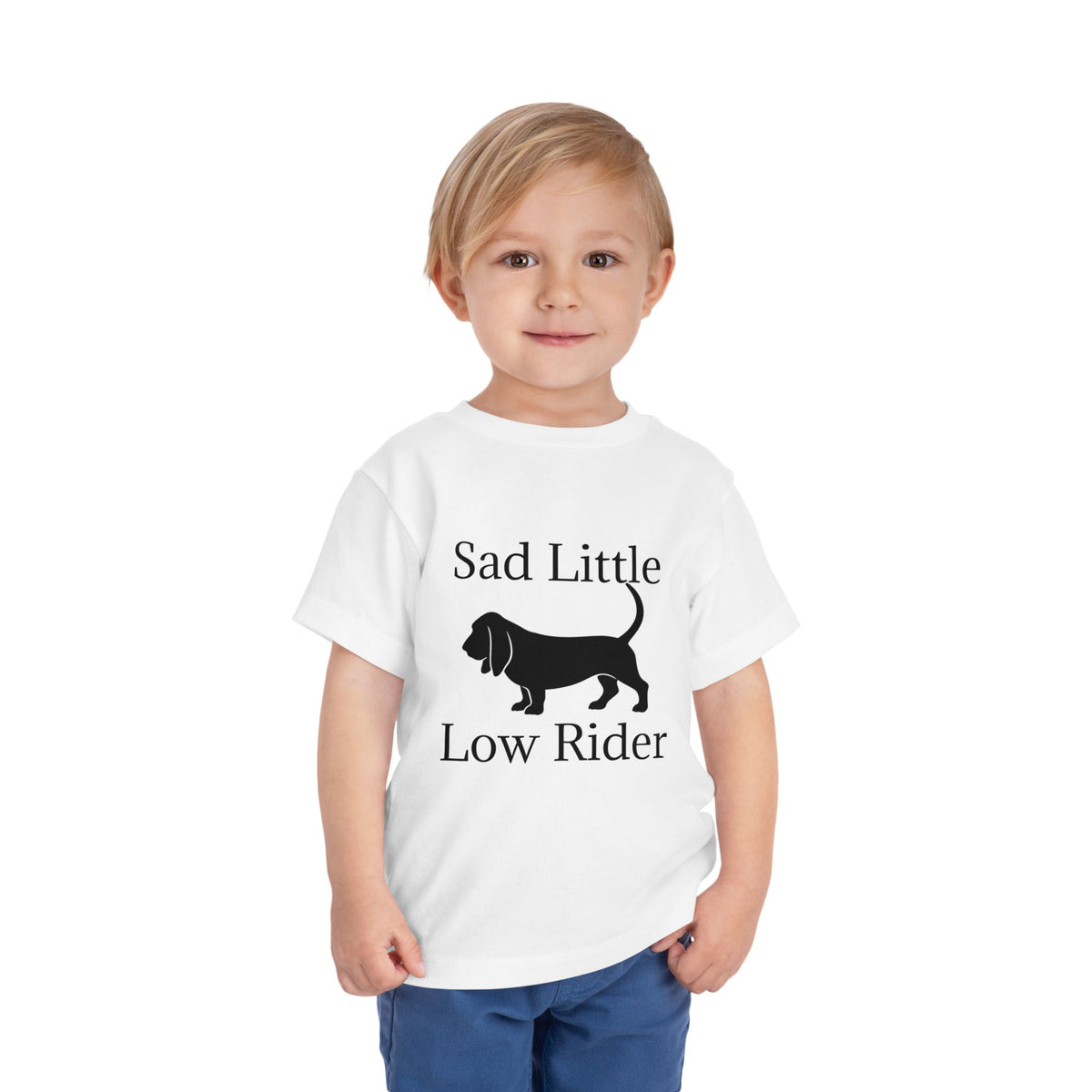 Sad Little Low Rider Toddler Unisex Short Sleeve Crewneck Tee