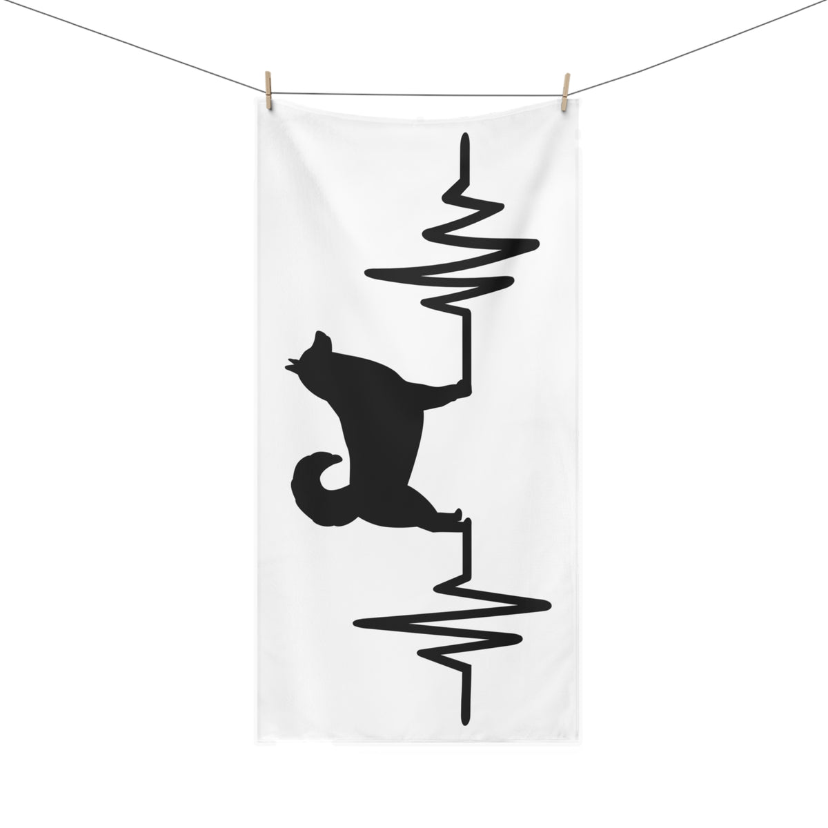 My Heart Beats For Malamutes Mink-Cotton Beach Towel