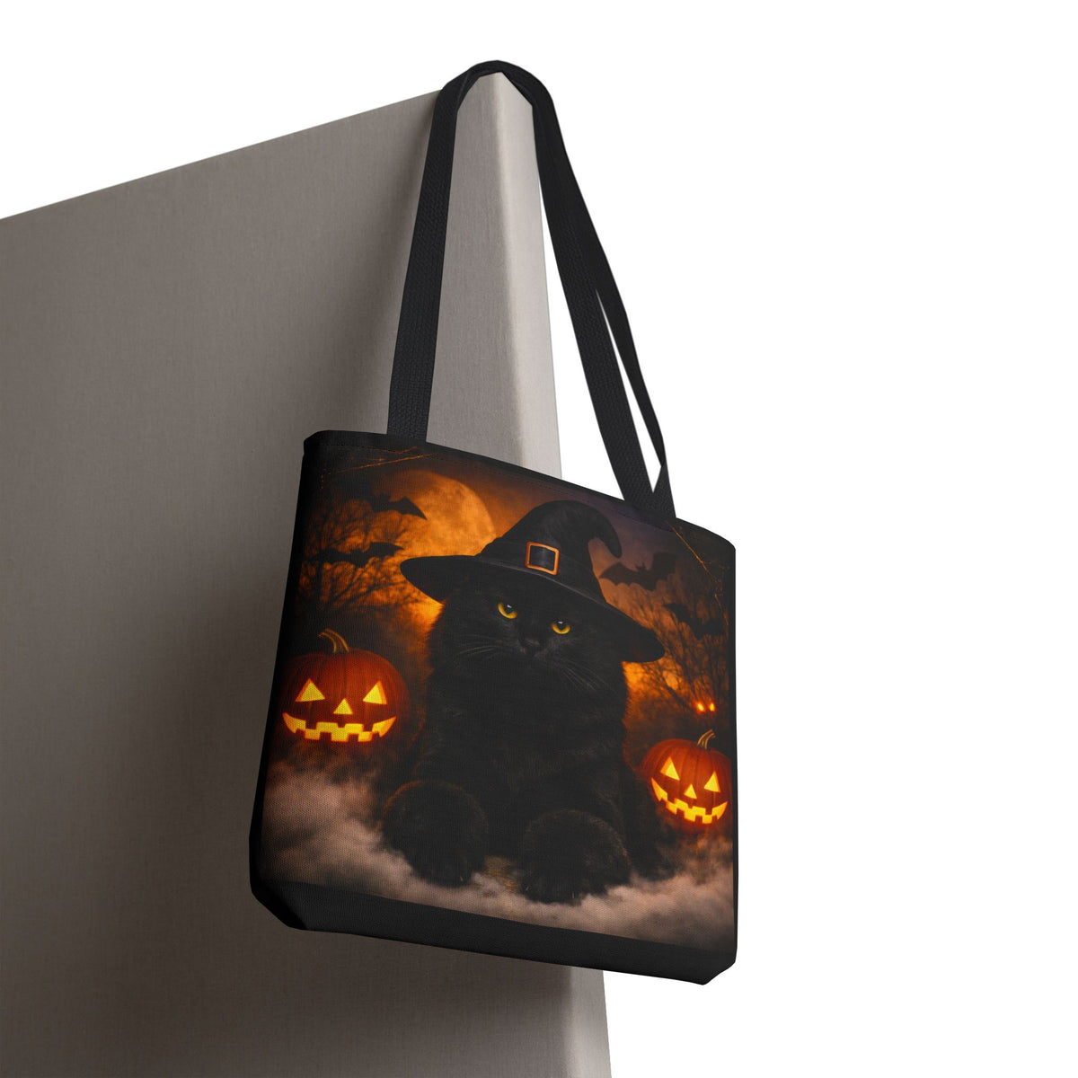 Witch Hat Pack Cat Tote Bag