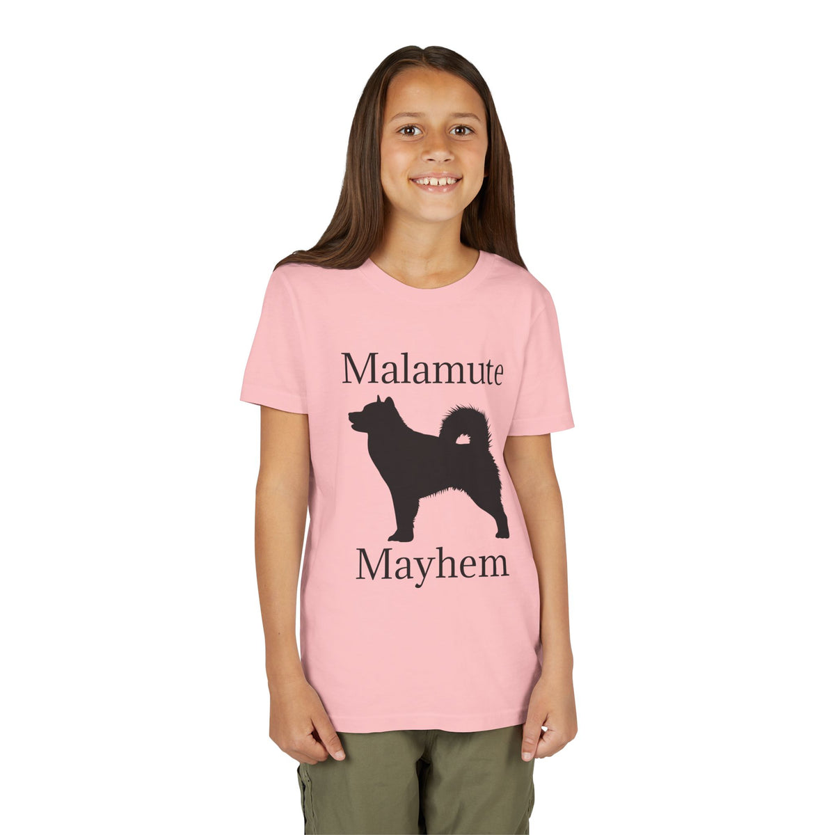 Malamute Mayhem Youth Unisex Short Sleeve Crewneck Tee
